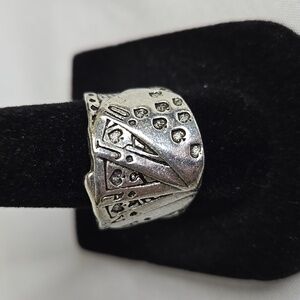 Men's Royal Flush Poker Card Ring